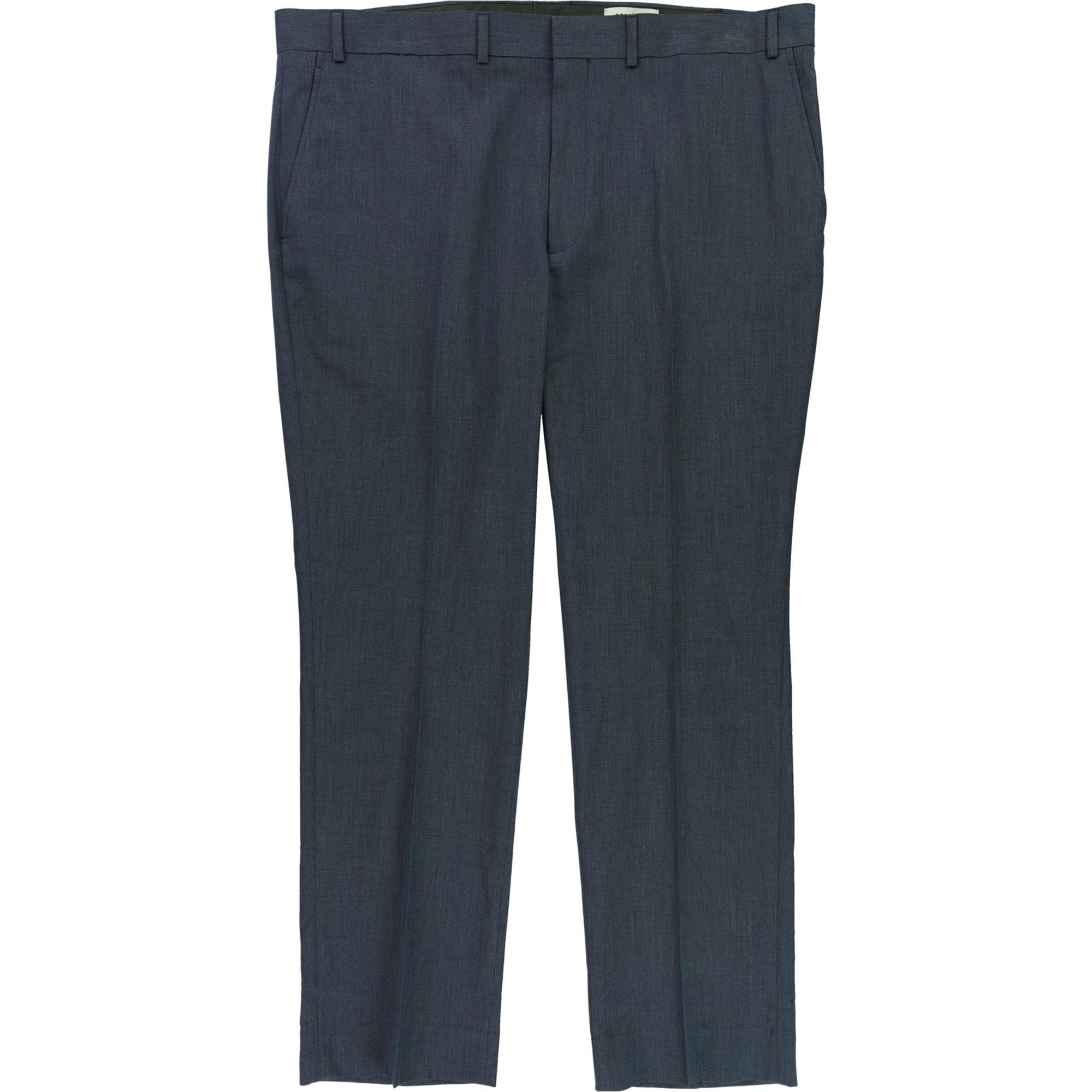 Kenneth Cole Mens Pindot Dress Pants Slacks, Blue, 32W x 32L